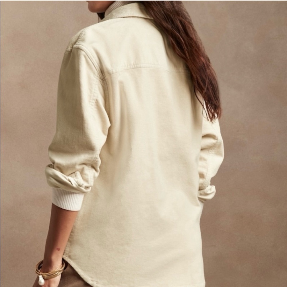 Banana Republic sz M Tall Corduroy Shacket - Picture 3 of 9
